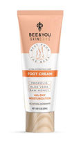BEE & YOU Skincare Foot Cream tube for moisturizing and repairing dry, cracked heels.
