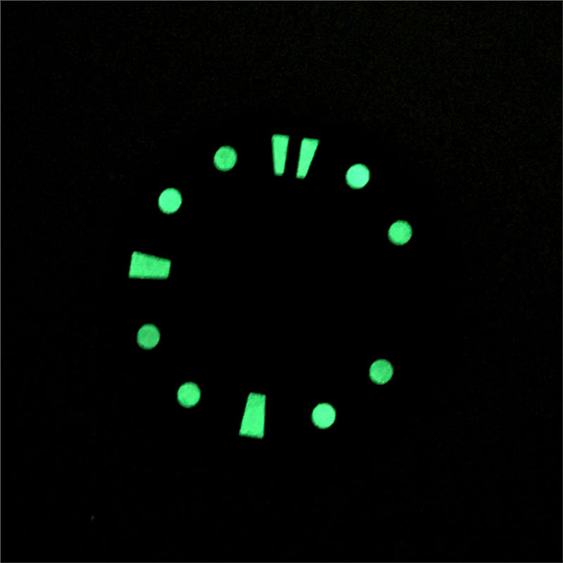 Modified Watch Dial With Luminous Numerals