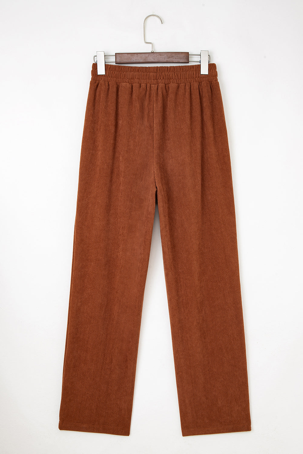 Women's Corduroy Relaxed Drawstring Pants High Rise Tapered Loungewear