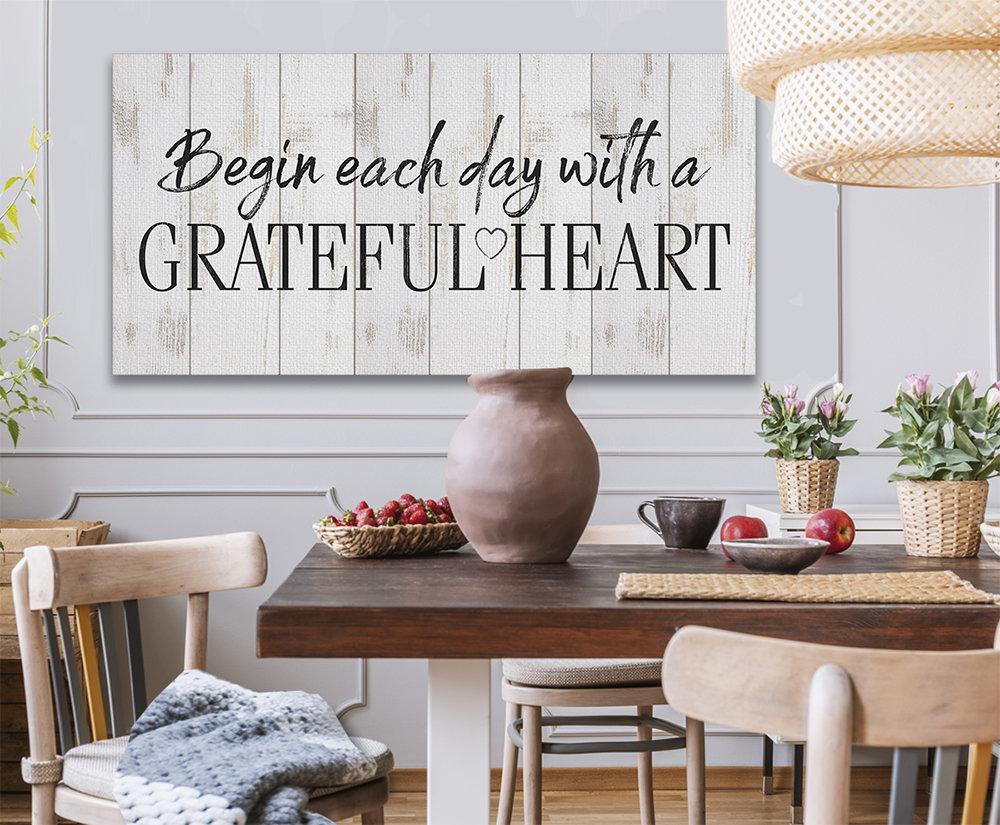 Begin Each Day - Canvas