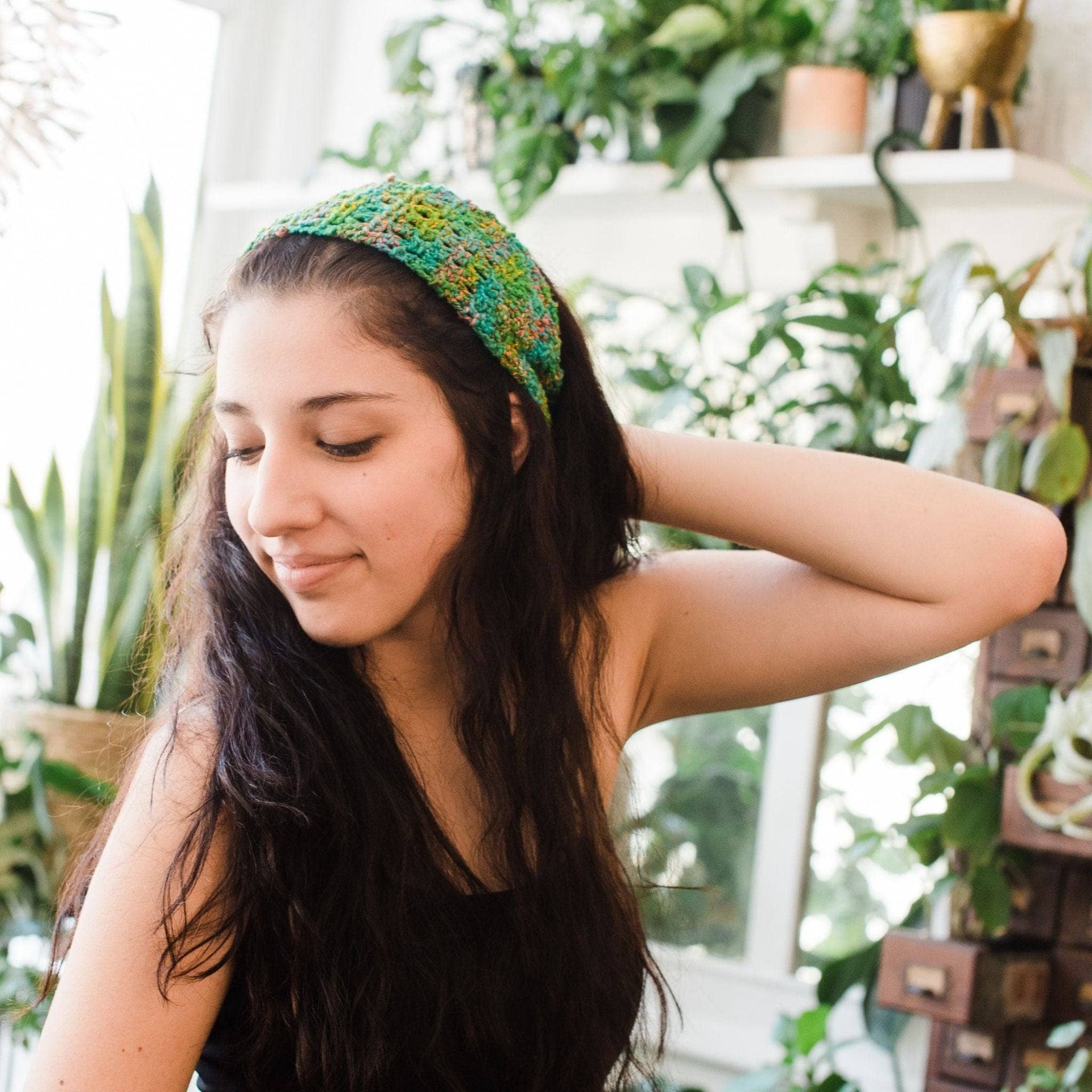 Beginner Scarf Knitting and Crochet Kit - Bohemian Silk Craft Kit