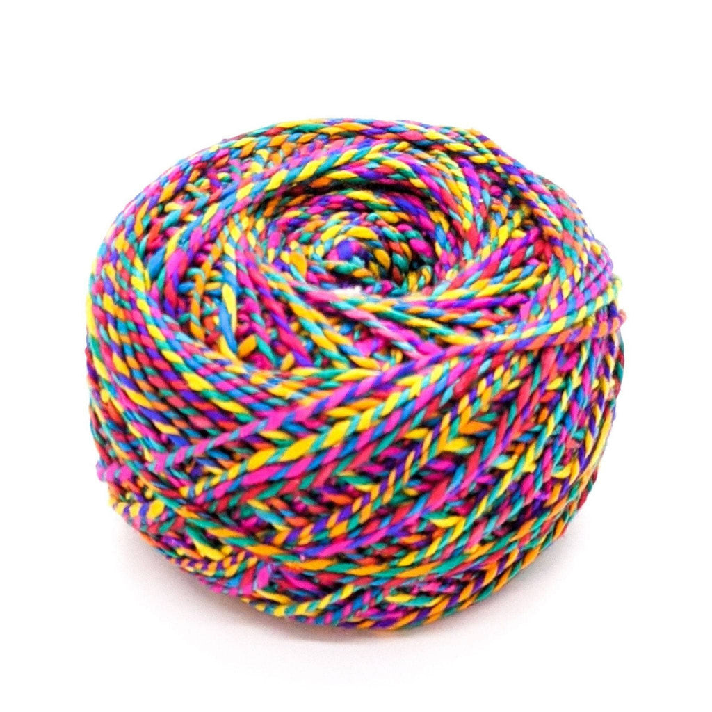 Beginner Scarf Knitting and Crochet Kit - Bohemian Silk Craft Kit