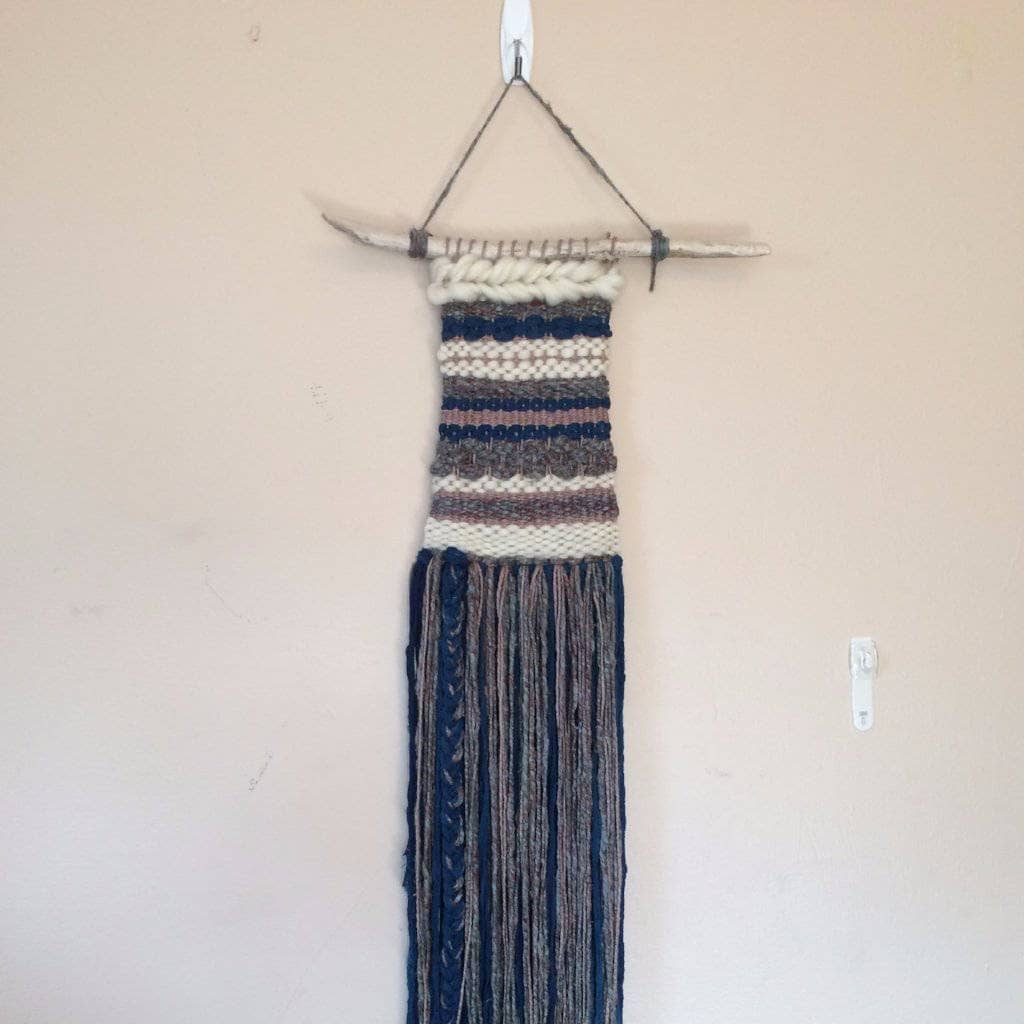 Boho Urban Wall Hanging Weaving Pattern: Striped Knit DIY Decor