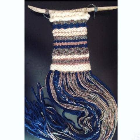 Boho Urban Wall Hanging Weaving Pattern: Striped Knit DIY Decor