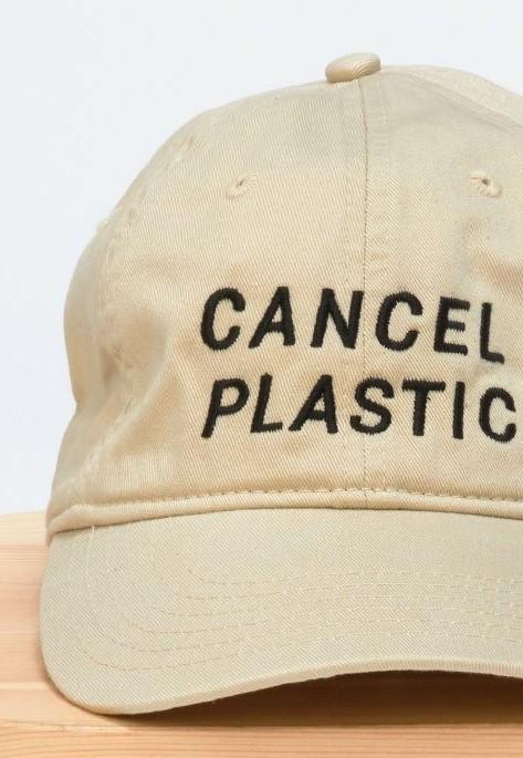 Cancel Plastic Organic Cotton Adjustable Hat Unisex Streetwear