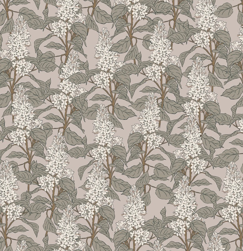 Lilac Floral Peel and Stick Removable Wallpaper for Modern Home