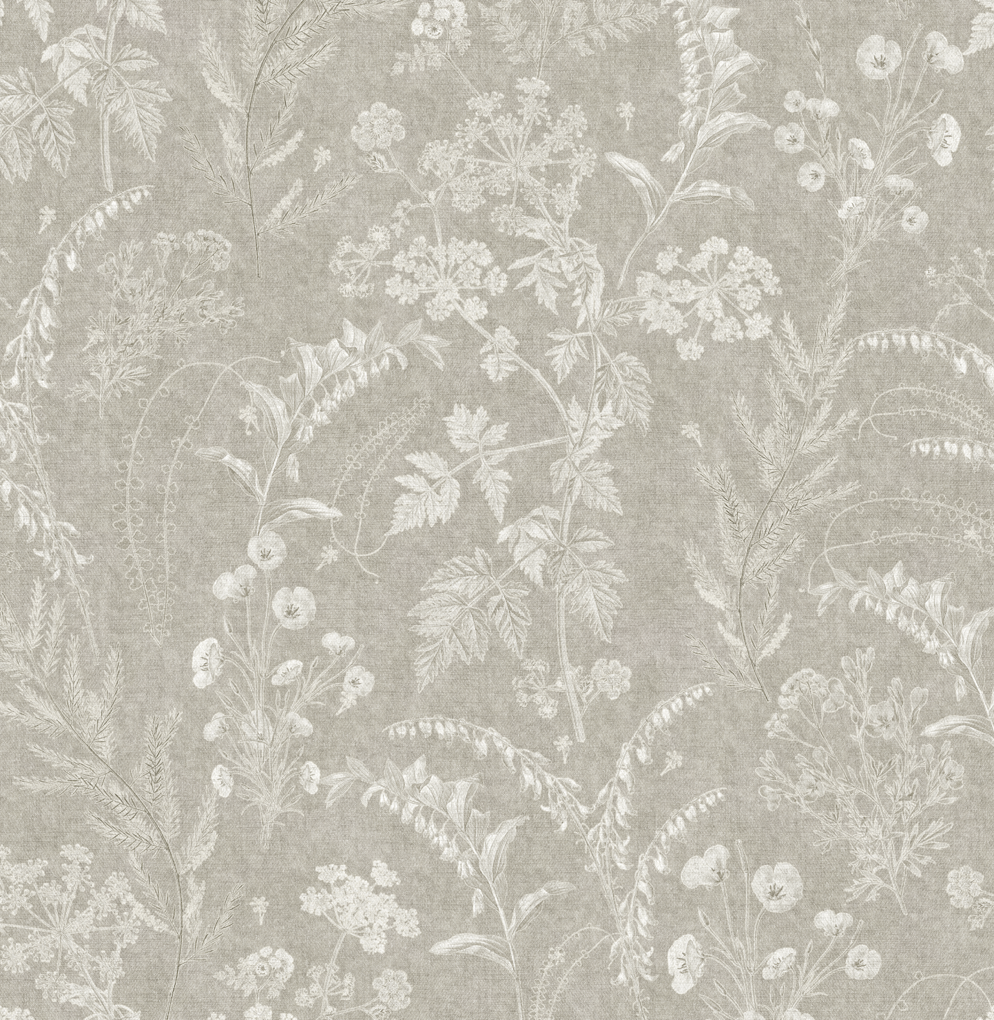 Winsome Floral Removable Wallpaper in Taupe, Sage-Green, White