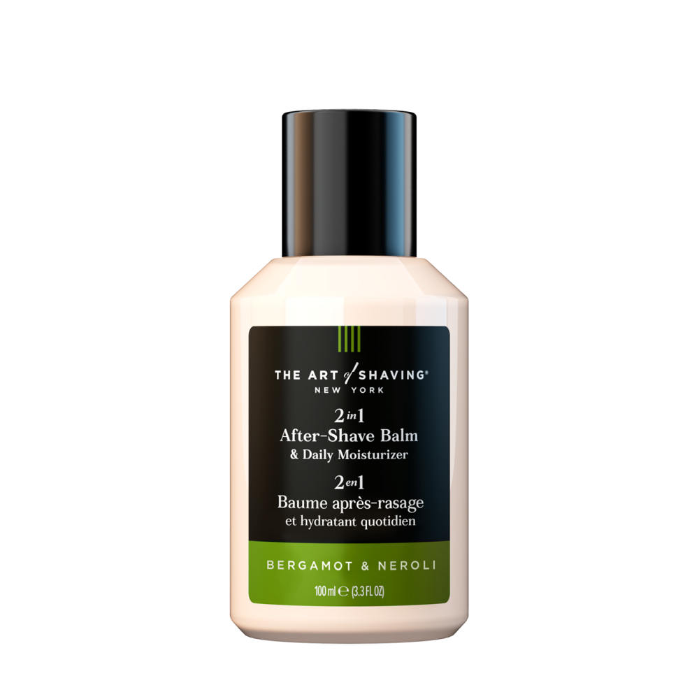 Bottle of The Art of Shaving After Shave Balm in Bergamot & Neroli scent