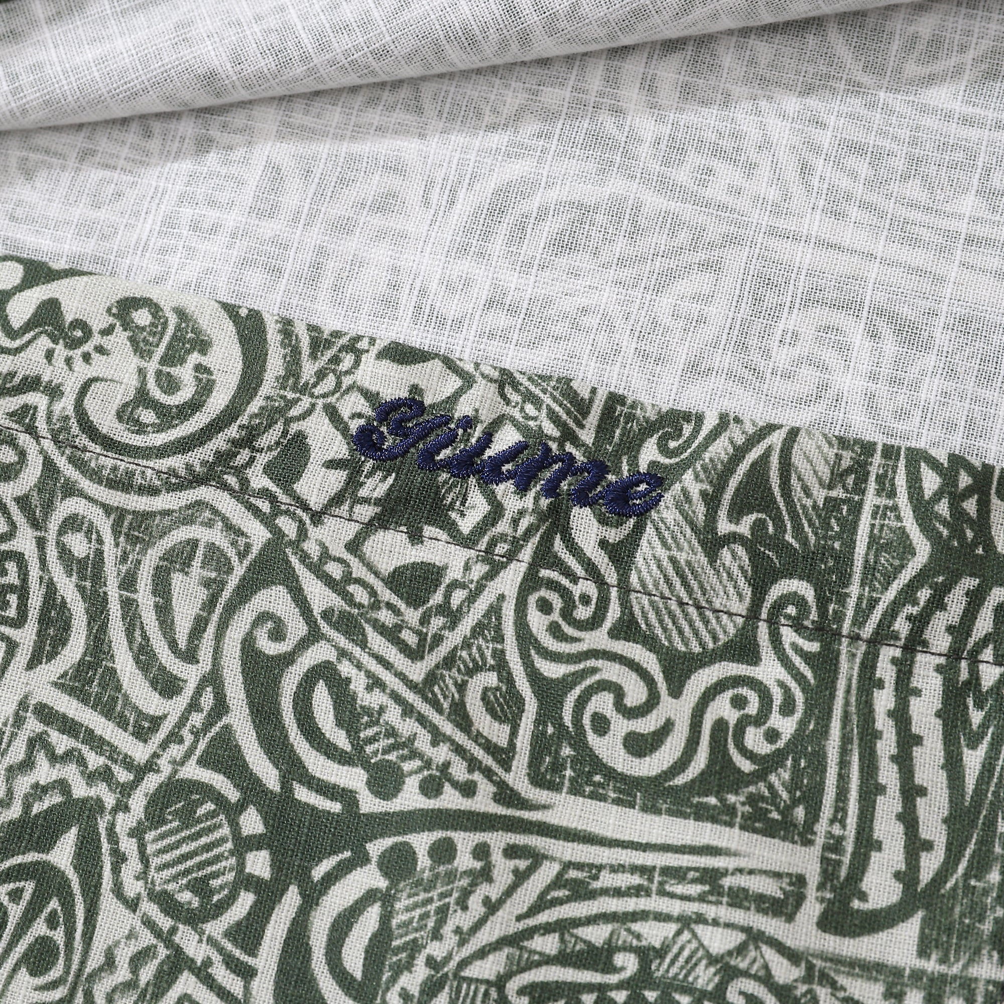 Men's Tropical Guardian Totem Long Sleeve Cotton Aloha Shirt