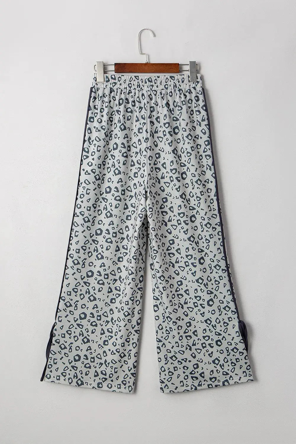 Leopard High Waist Side Bow Pants