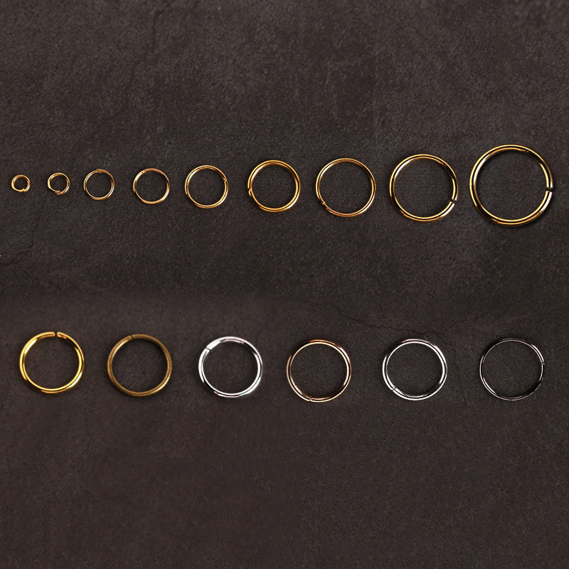 DIY Jewelry Single-loop Ring Earring Accessories