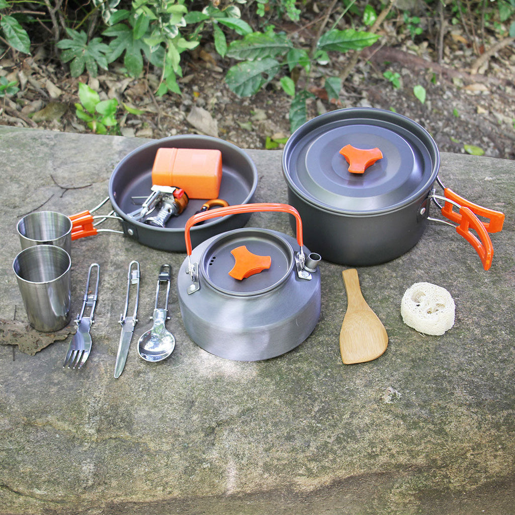 Outdoor Cooking Pot Set for Hiking and Camping