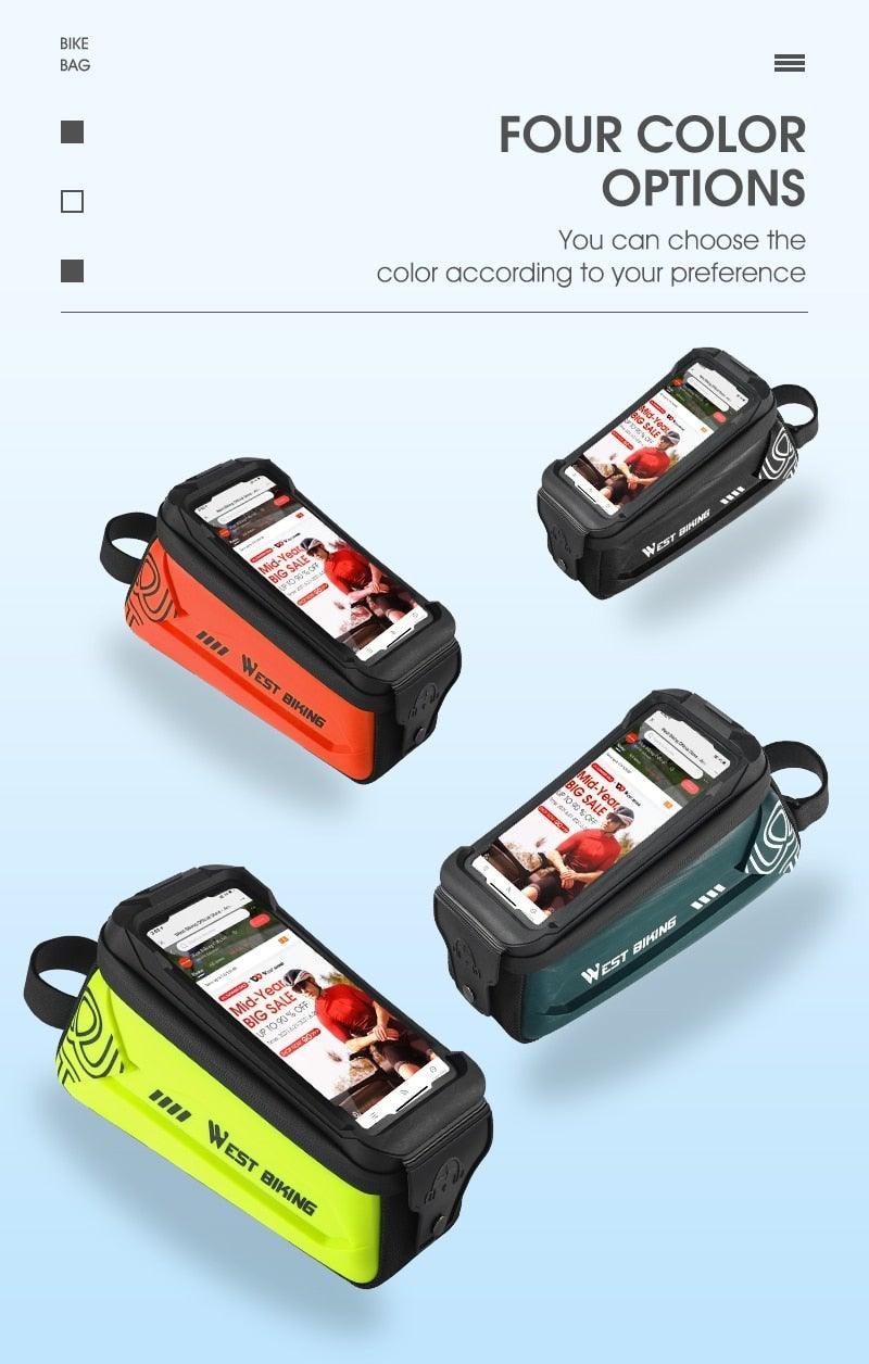 Adjustable Waterproof Bike Phone Bag - Touch Screen Top Tube