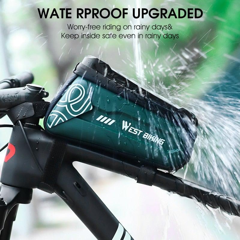 Adjustable Waterproof Bike Phone Bag - Touch Screen Top Tube