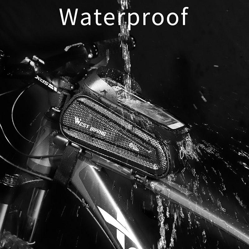 Adjustable Waterproof Bike Phone Bag - Touch Screen Top Tube