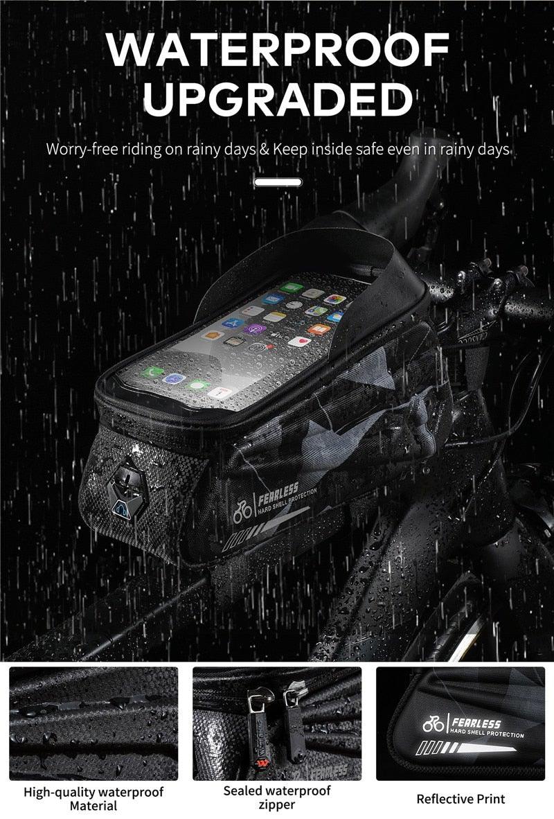 Adjustable Waterproof Bike Phone Bag - Touch Screen Top Tube