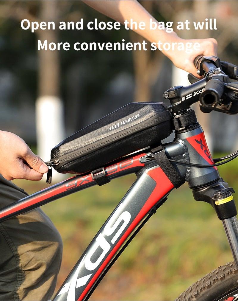Adjustable Waterproof Bike Phone Bag - Touch Screen Top Tube