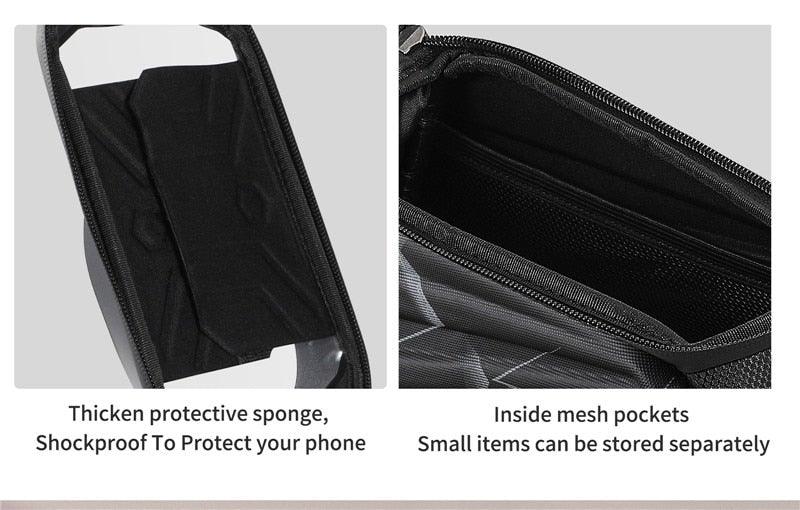 Adjustable Waterproof Bike Phone Bag - Touch Screen Top Tube