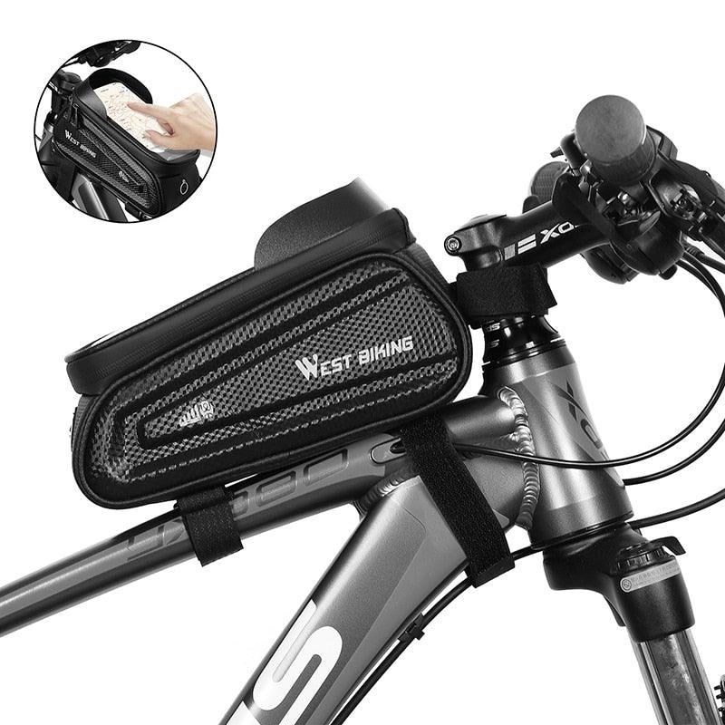 Adjustable Waterproof Bike Phone Bag - Touch Screen Top Tube