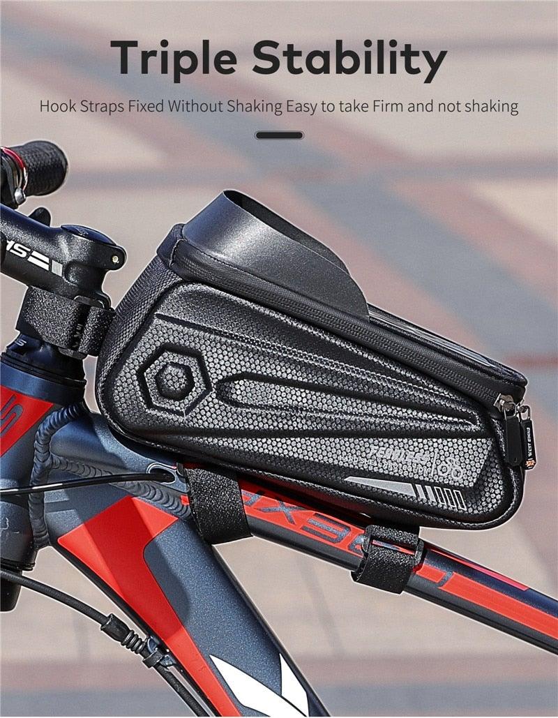 Adjustable Waterproof Bike Phone Bag - Touch Screen Top Tube