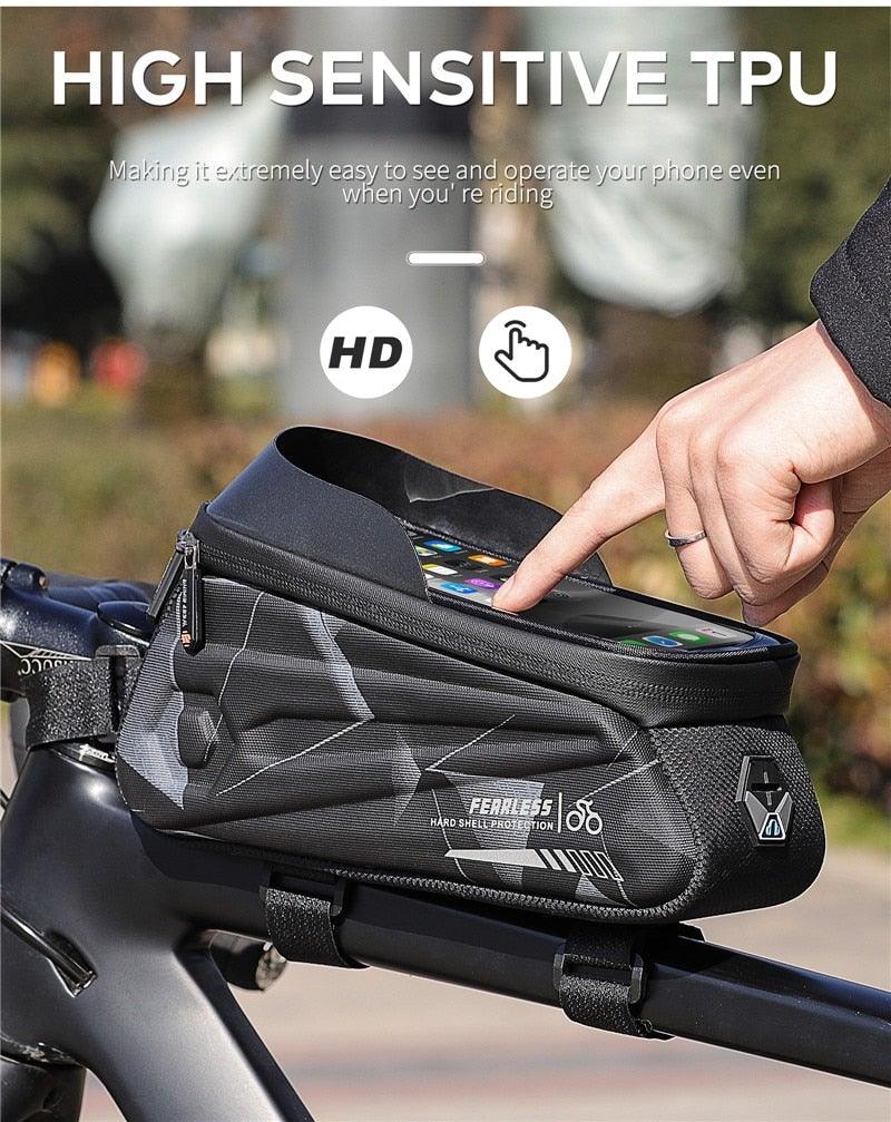 Adjustable Waterproof Bike Phone Bag - Touch Screen Top Tube