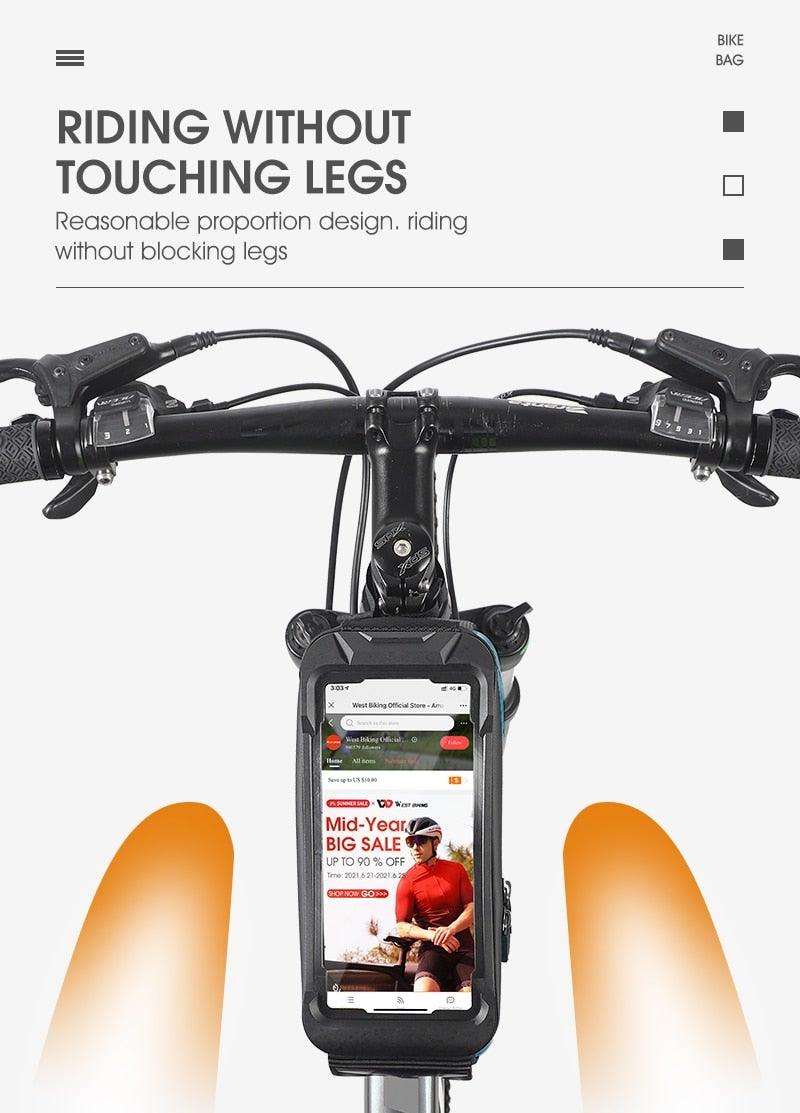 Adjustable Waterproof Bike Phone Bag - Touch Screen Top Tube