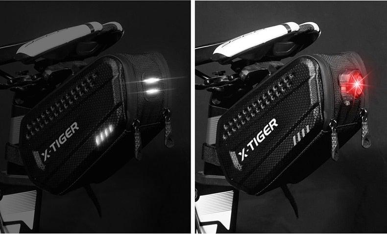 1.2L Waterproof Bike Seat Post Bag - Under-Seat Storage Pouch