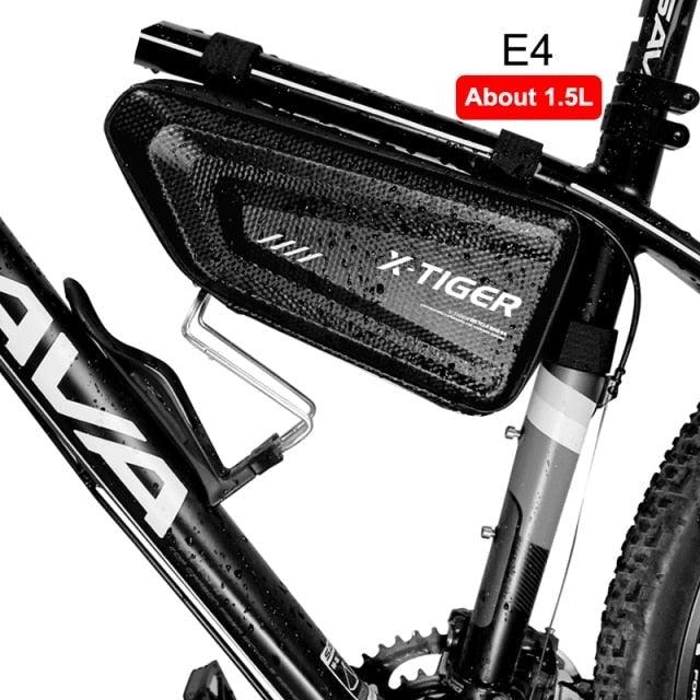 1.2L Waterproof Bike Seat Post Bag - Under-Seat Storage Pouch