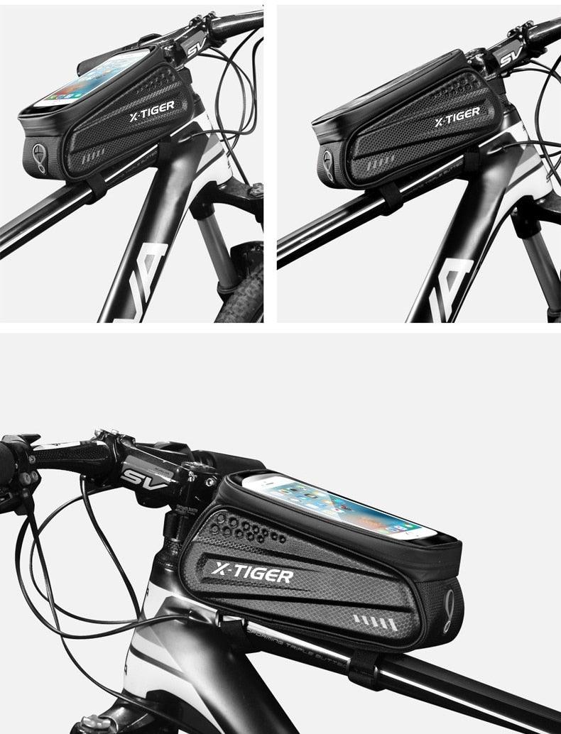 1.2L Waterproof Bike Seat Post Bag - Under-Seat Storage Pouch