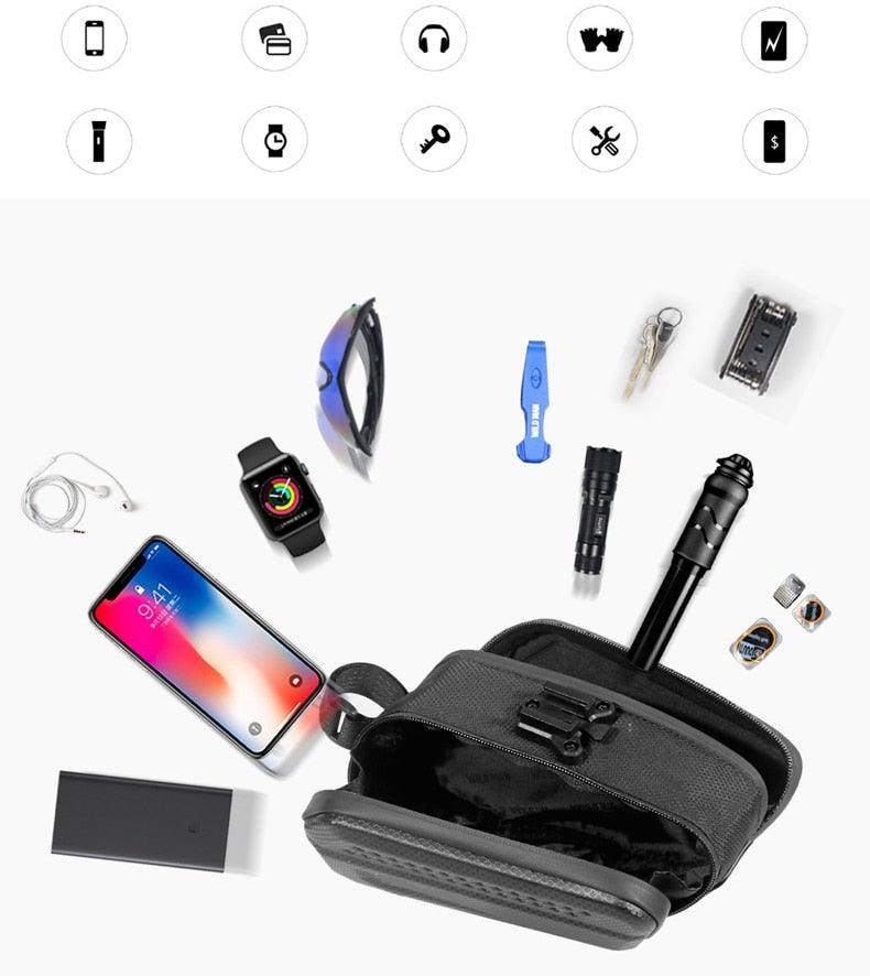 1.2L Waterproof Bike Seat Post Bag - Under-Seat Storage Pouch