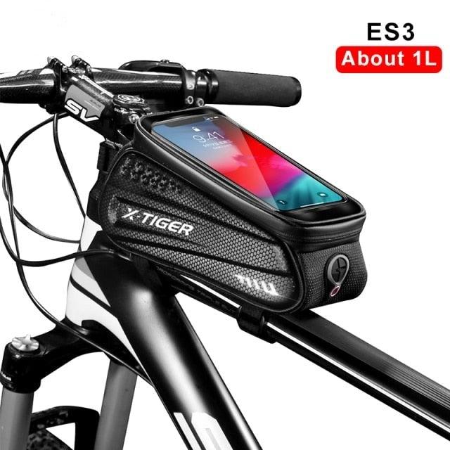 1.2L Waterproof Bike Seat Post Bag - Under-Seat Storage Pouch
