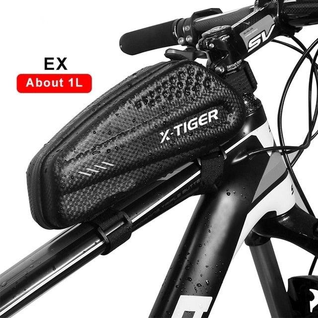 1.2L Waterproof Bike Seat Post Bag - Under-Seat Storage Pouch