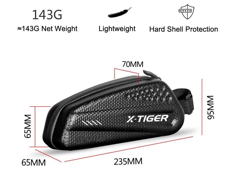 1.2L Waterproof Bike Seat Post Bag - Under-Seat Storage Pouch