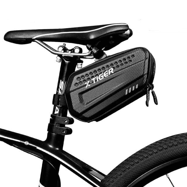 1.2L Waterproof Bike Seat Post Bag - Under-Seat Storage Pouch