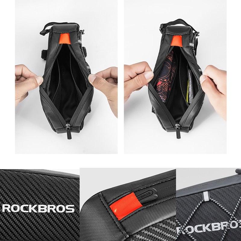 Reflective Ultralight Bike Top Tube Bag - 1.1L Capacity