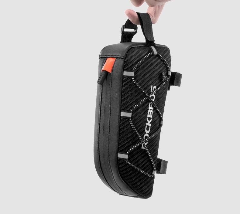 Reflective Ultralight Bike Top Tube Bag - 1.1L Capacity