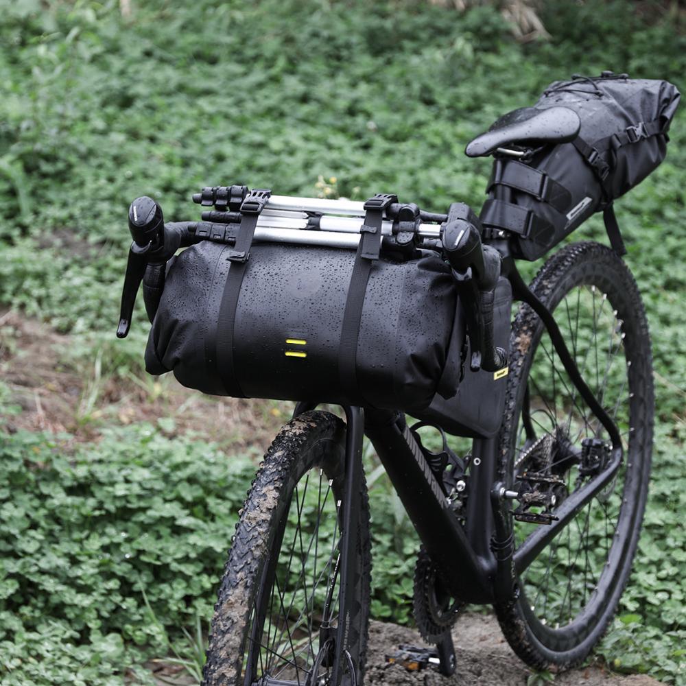 Waterproof Bike Handlebar Bag - Large Capacity 2-Piece Set