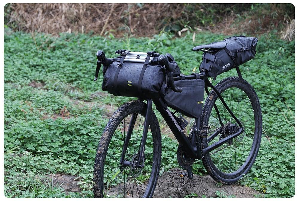 Waterproof Bike Handlebar Bag - Large Capacity 2-Piece Set