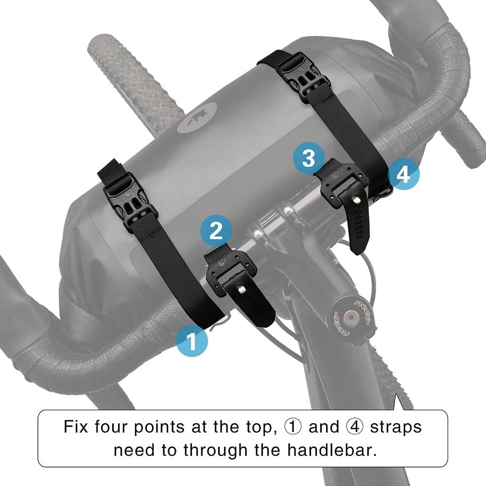 Waterproof Bike Handlebar Bag - Large Capacity 2-Piece Set