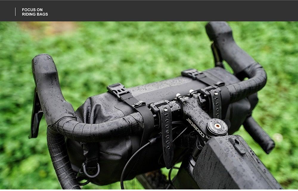 Waterproof Bike Handlebar Bag - Large Capacity 2-Piece Set