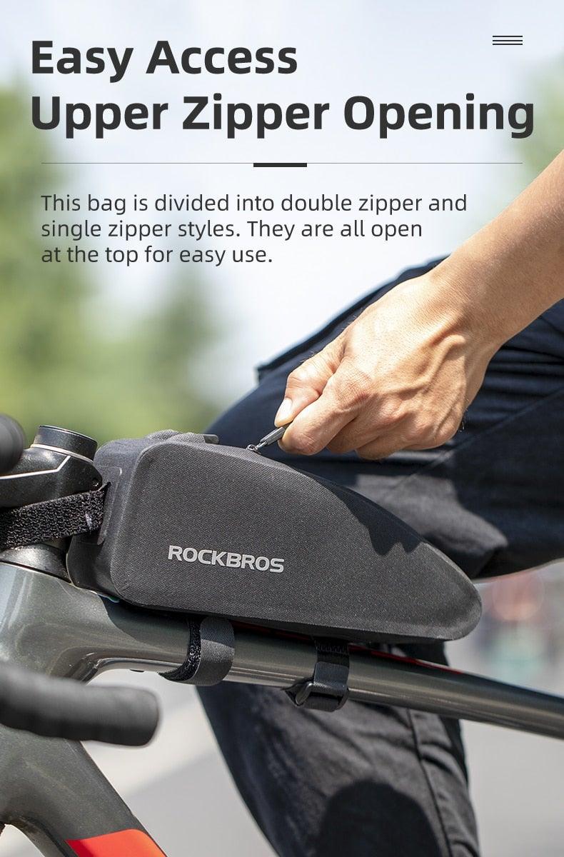 Waterproof Cycling Top Tube Frame Bag for Road and Mountain Bikes
