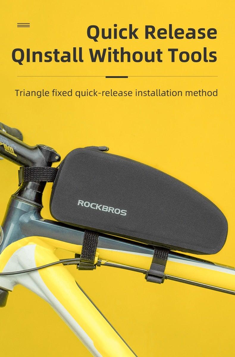 Waterproof Cycling Top Tube Frame Bag for Road and Mountain Bikes