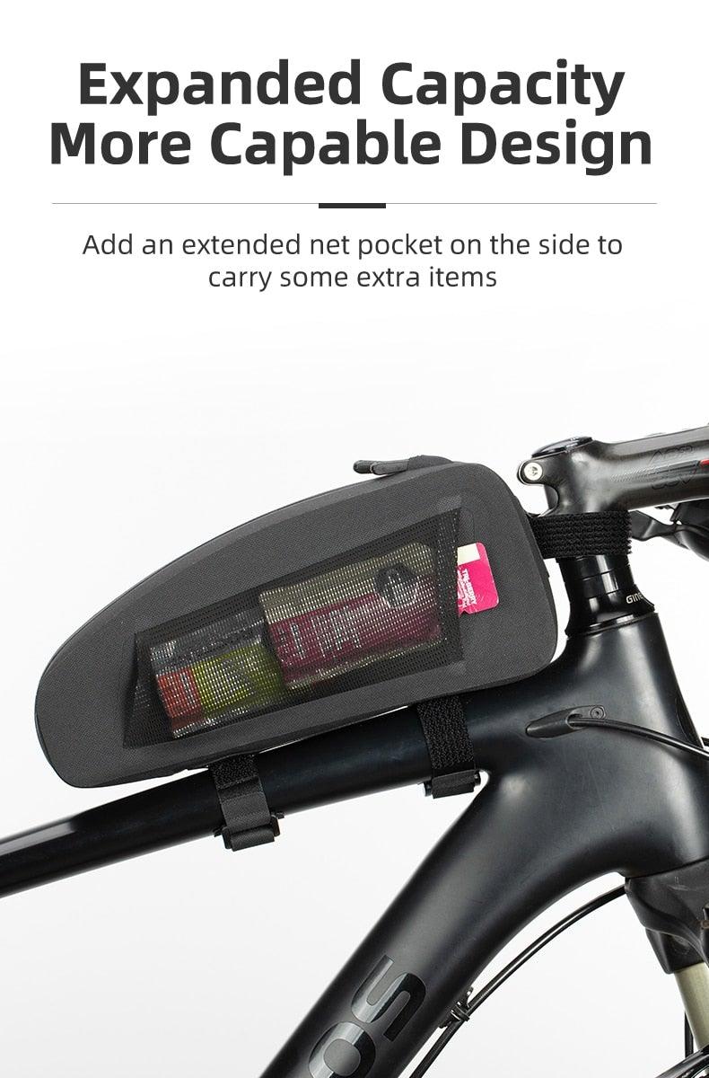 Waterproof Cycling Top Tube Frame Bag for Road and Mountain Bikes