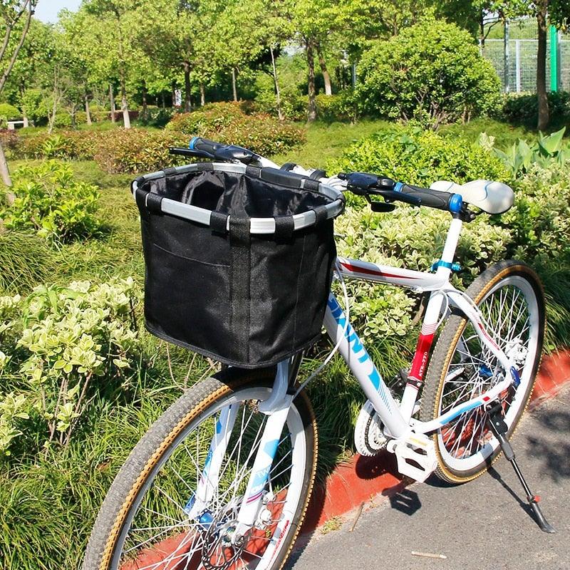 Detachable Front Handlebar Bicycle Basket and Pet Carrier