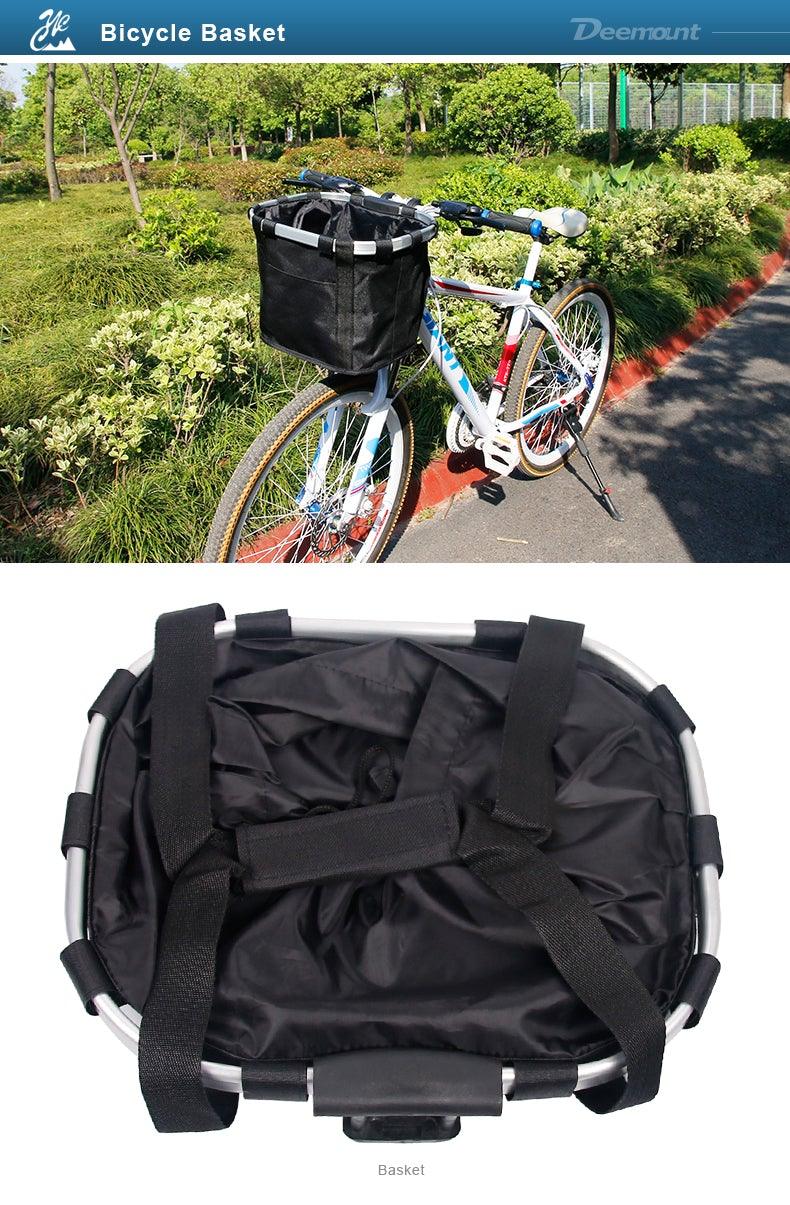 Detachable Front Handlebar Bicycle Basket and Pet Carrier