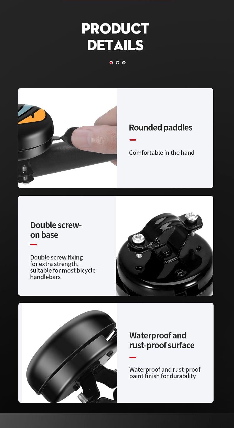 Classic Aluminum Alloy Bike Bell for Kids - Crisp Loud Ring