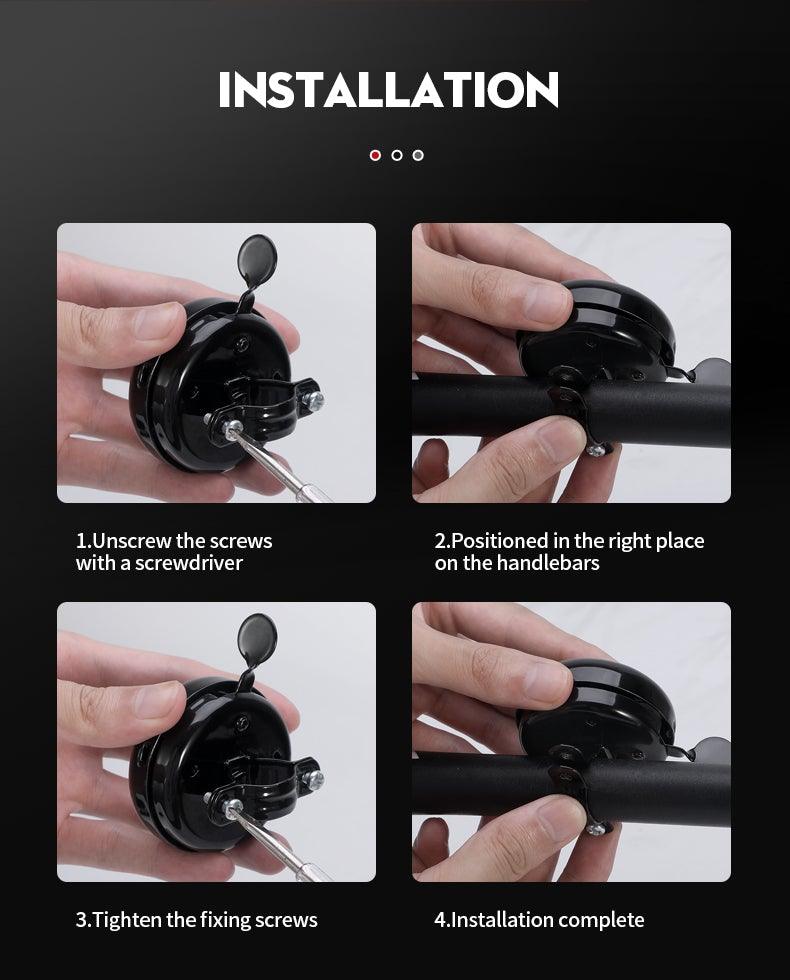Classic Aluminum Alloy Bike Bell for Kids - Crisp Loud Ring