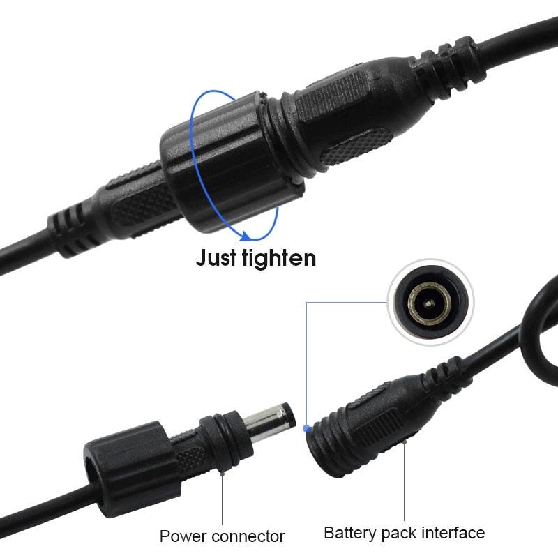 Super Bright USB Rechargeable LED Bike Light with 6400mAh Battery