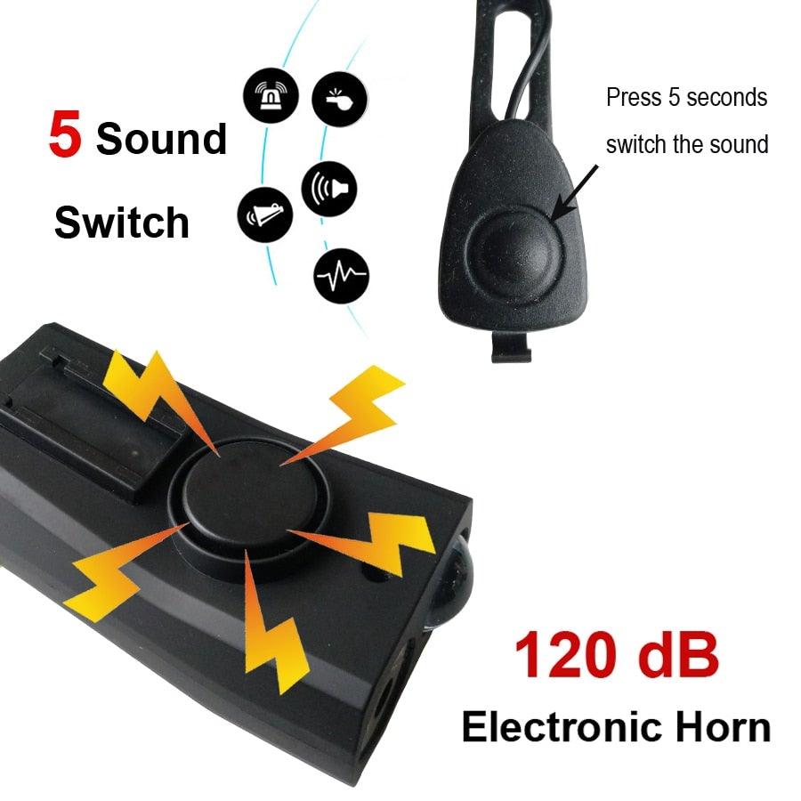 800 Lumen USB Rechargeable Bike Headlight with Integrated Horn