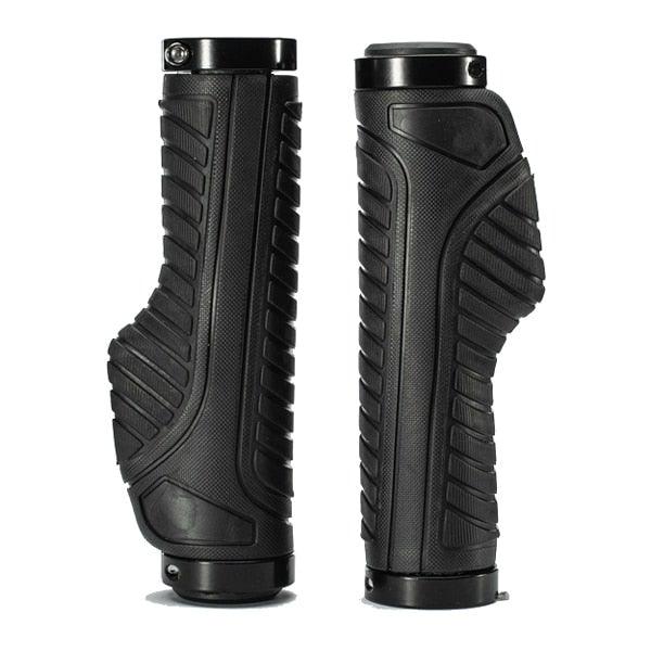 Anti-Skid Mountain Bike Grips with Dual Aluminum Lock-On Clamps
